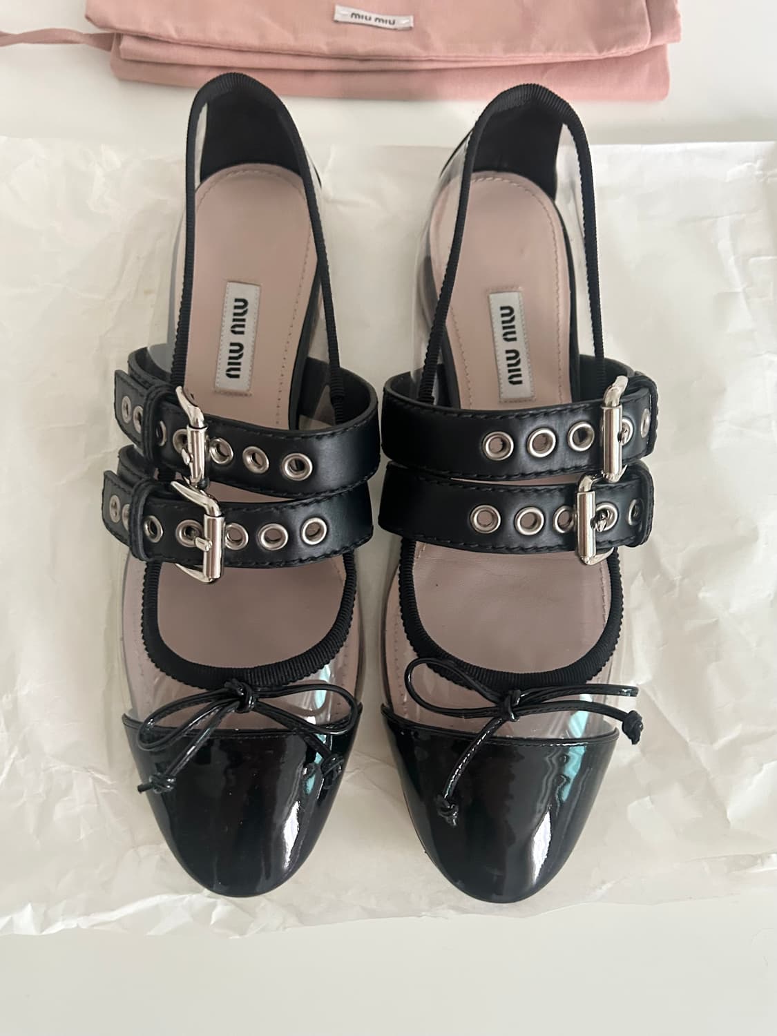 미우미우 pvc 발레리나 슈즈 상품이미지2