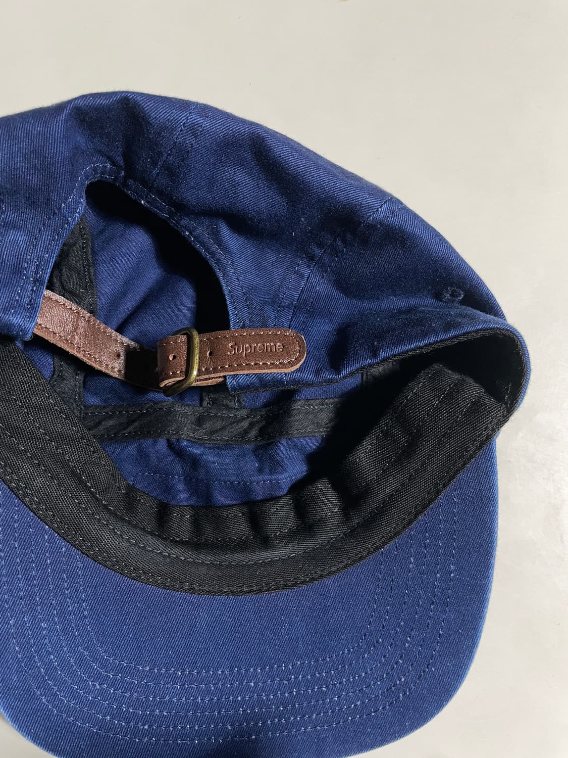 슈프림 워시드 치노 트윌 캠프캡 인디고 - 25S 상품이미지3