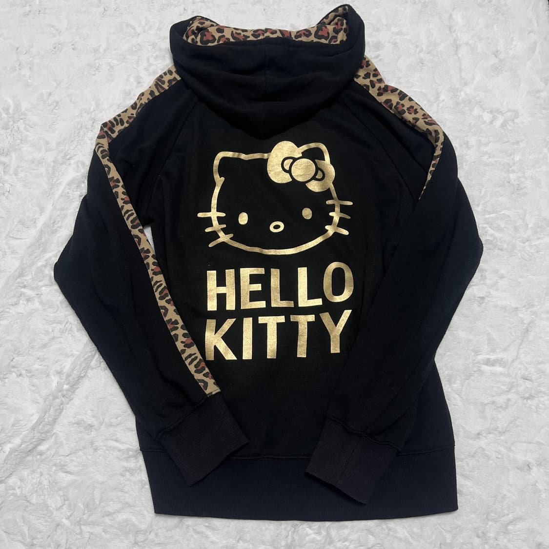 헬로키티 호피 갸루 후드집업 상품이미지3