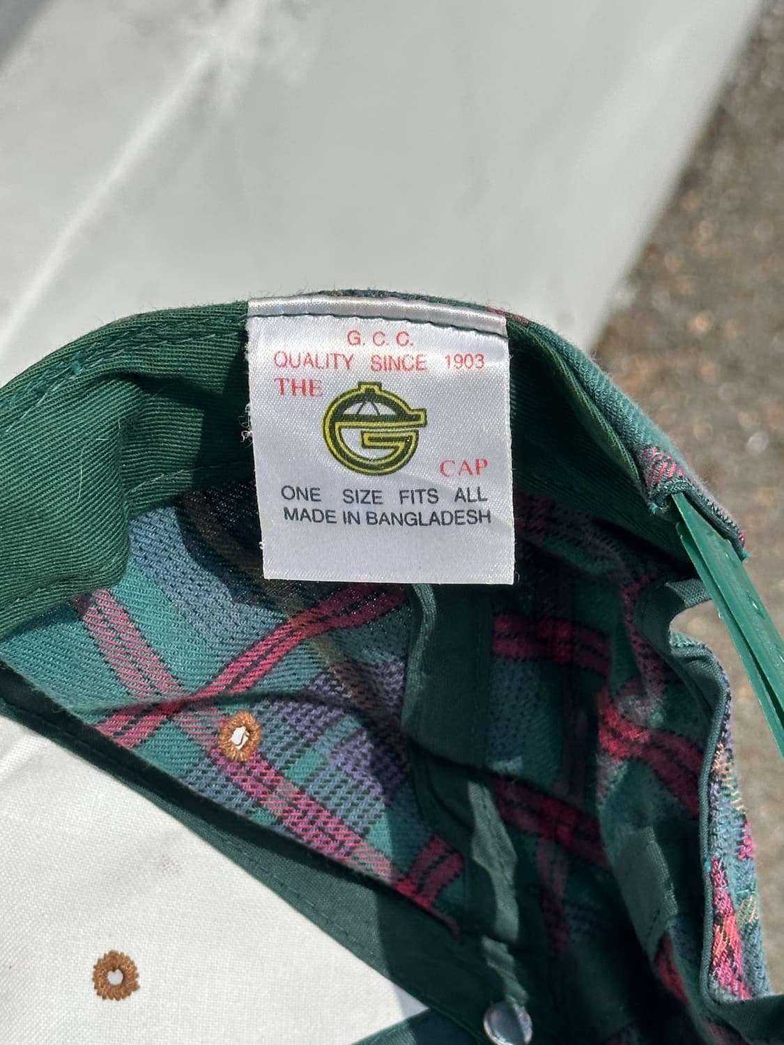 [F] GCC 타탄체크 스웨이드 빈티지 스냅백 모자 상품이미지7