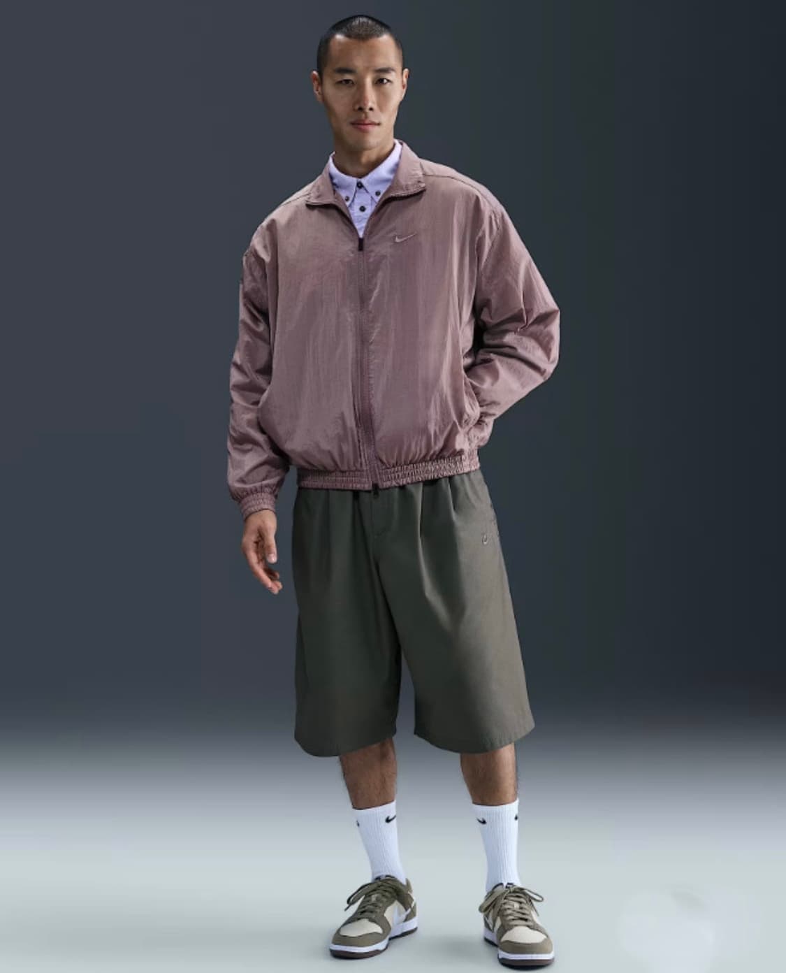 나이키 클럽 오버사이즈 우븐 트랙 바람막이 윈드러너 자켓[토프그레이-L] 상품이미지3