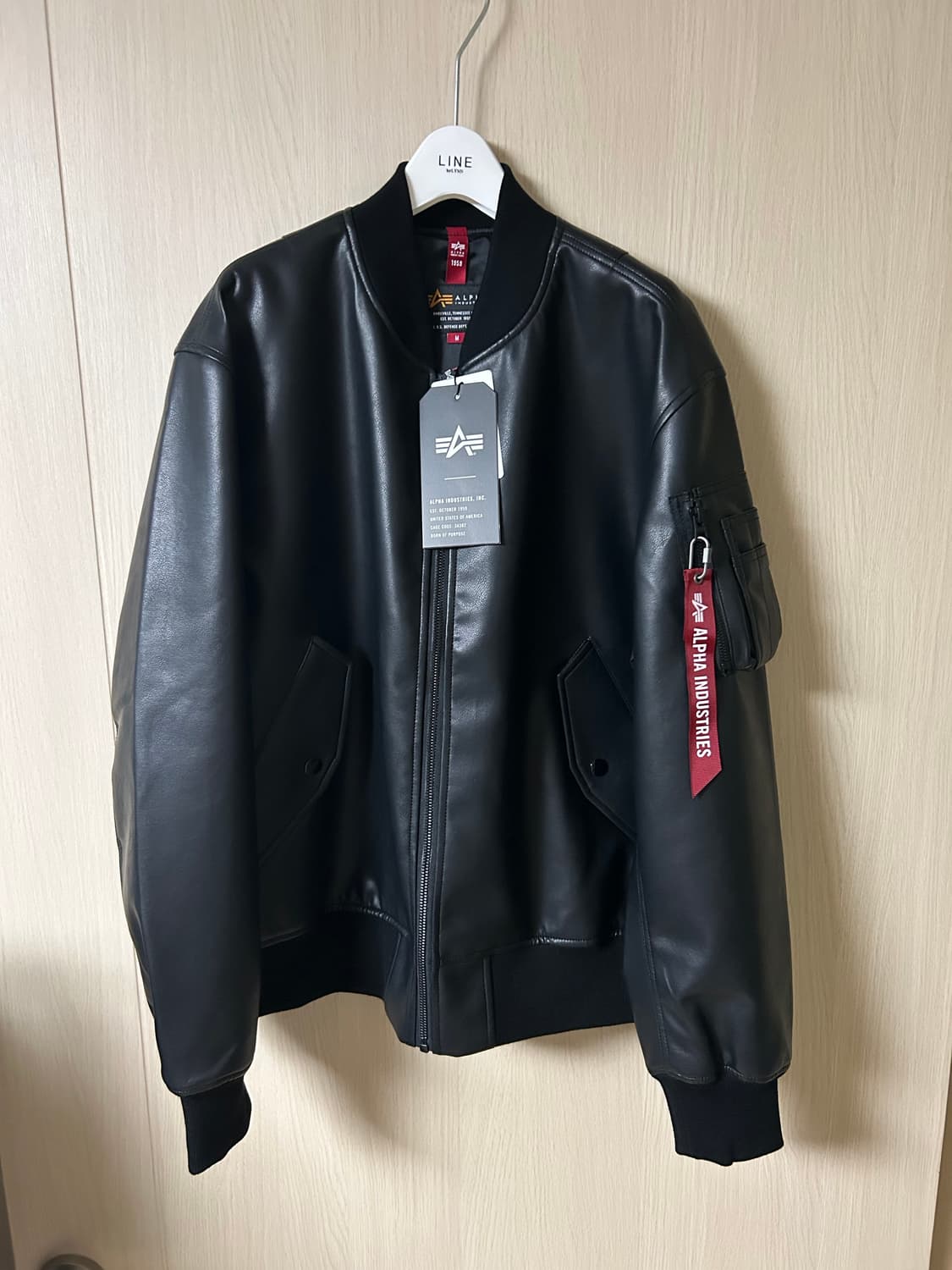 알파인더스트리 비건 레더 마원 점퍼 상품이미지3