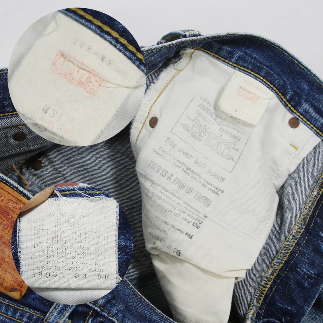 (착용컷) 리바이스 702 빅E 셀비지 진 (30) 상품이미지6