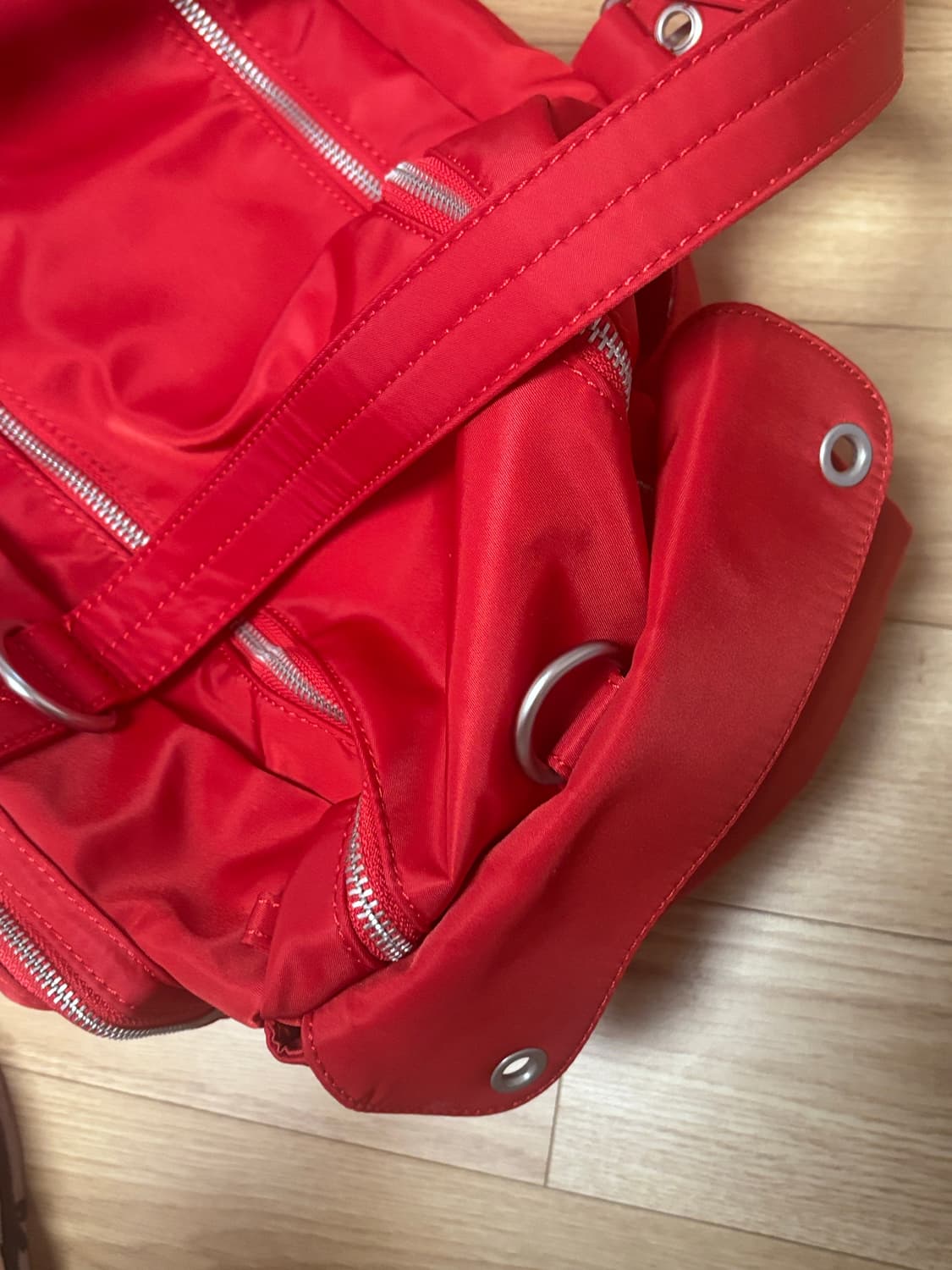 블랙퍼플 오버로드 카고백 레드 상품이미지4