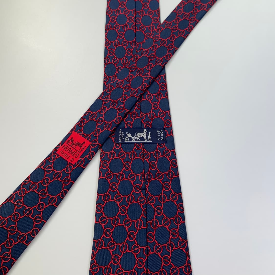 에르메스(HERMES) 명품 프랑스 100실크 클래식넥타이 A등급 상품이미지4