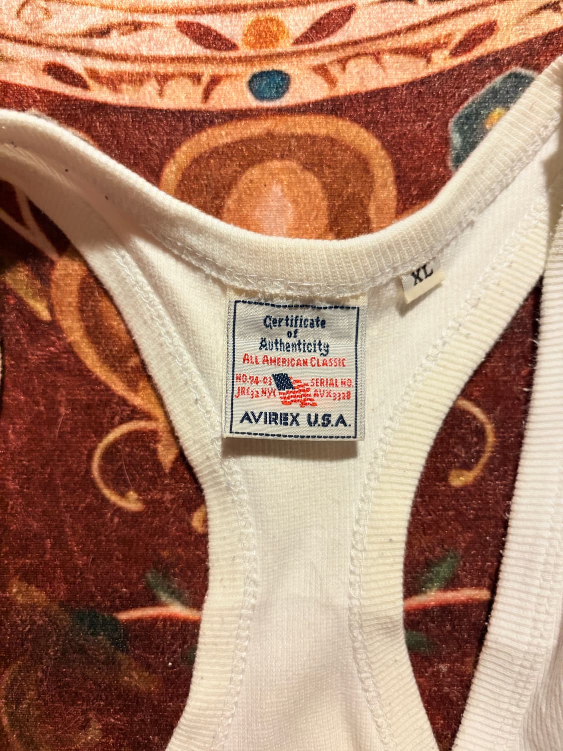 Avirex ribbed fabric Tank top  상품이미지3