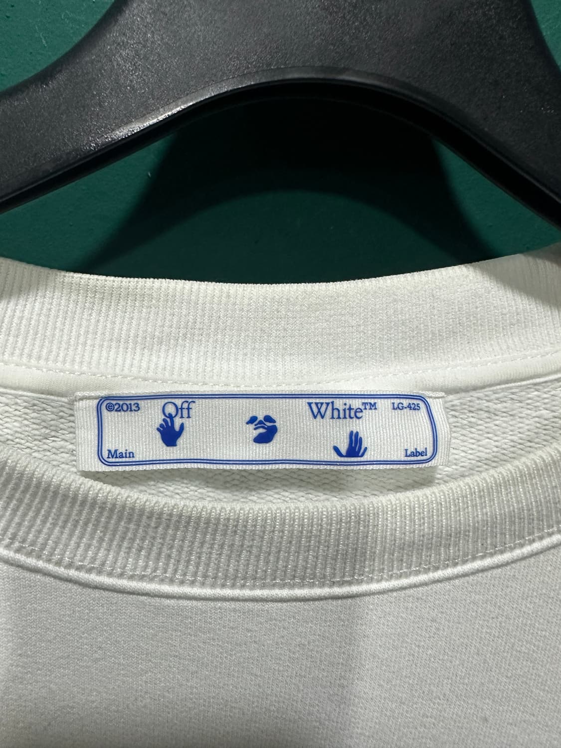 오프화이트 매장판 버블에로우 맨투맨XL 상품이미지3