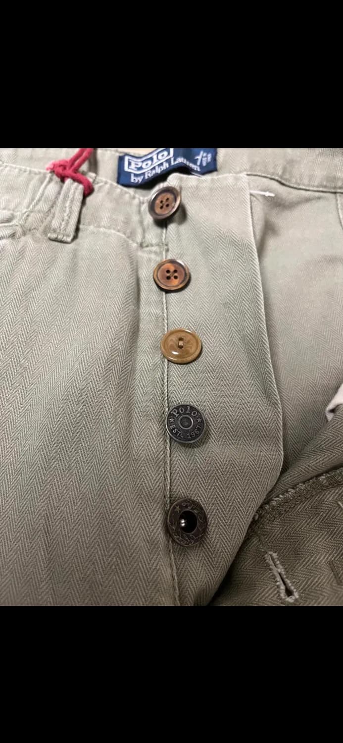 폴로 랄프로렌 데미지드 유틸리티 치노 퍼티그 팬츠 31 밀리터리 상품이미지4