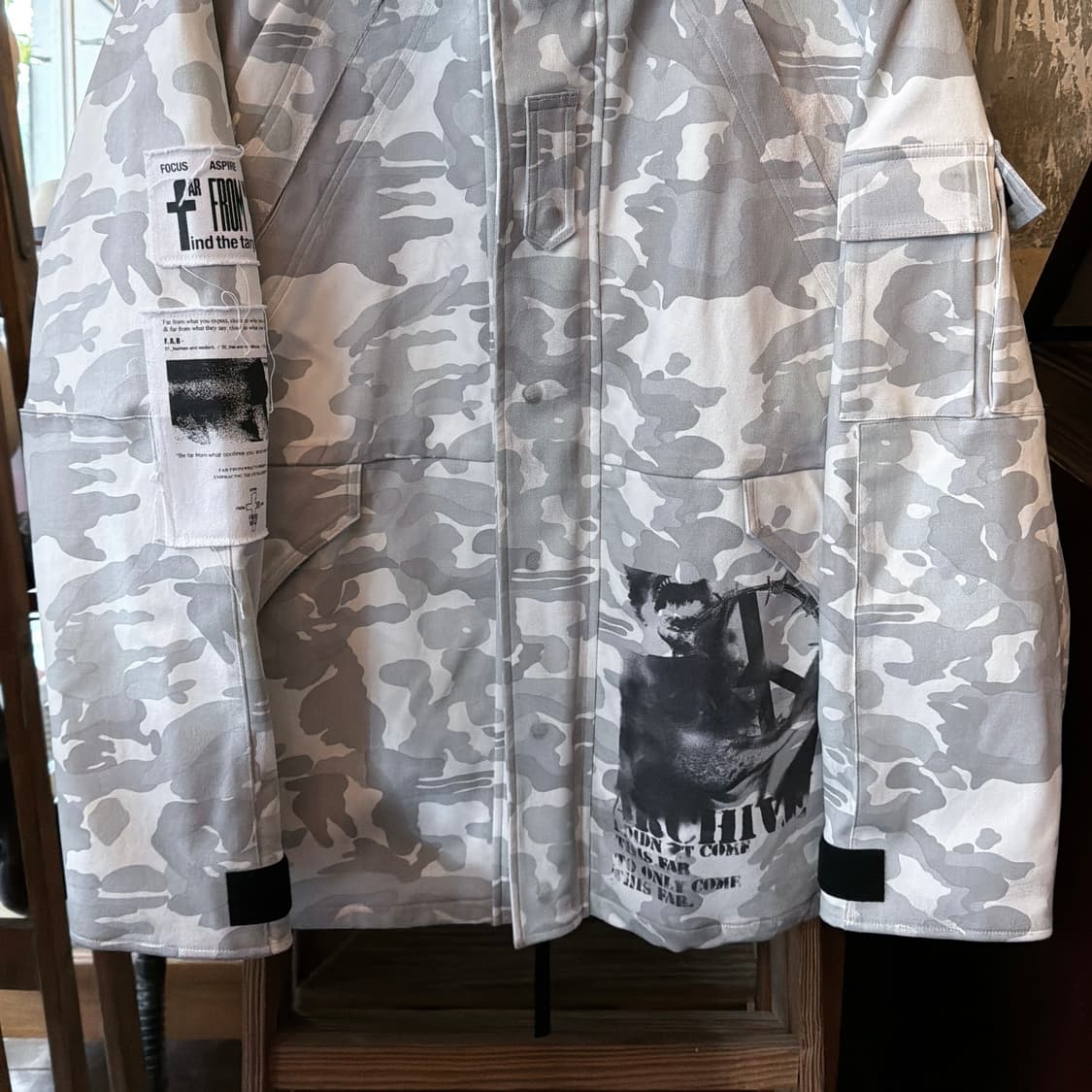 파프롬왓 24FW 아카이브 밀리터리 카모 자켓 상품이미지5