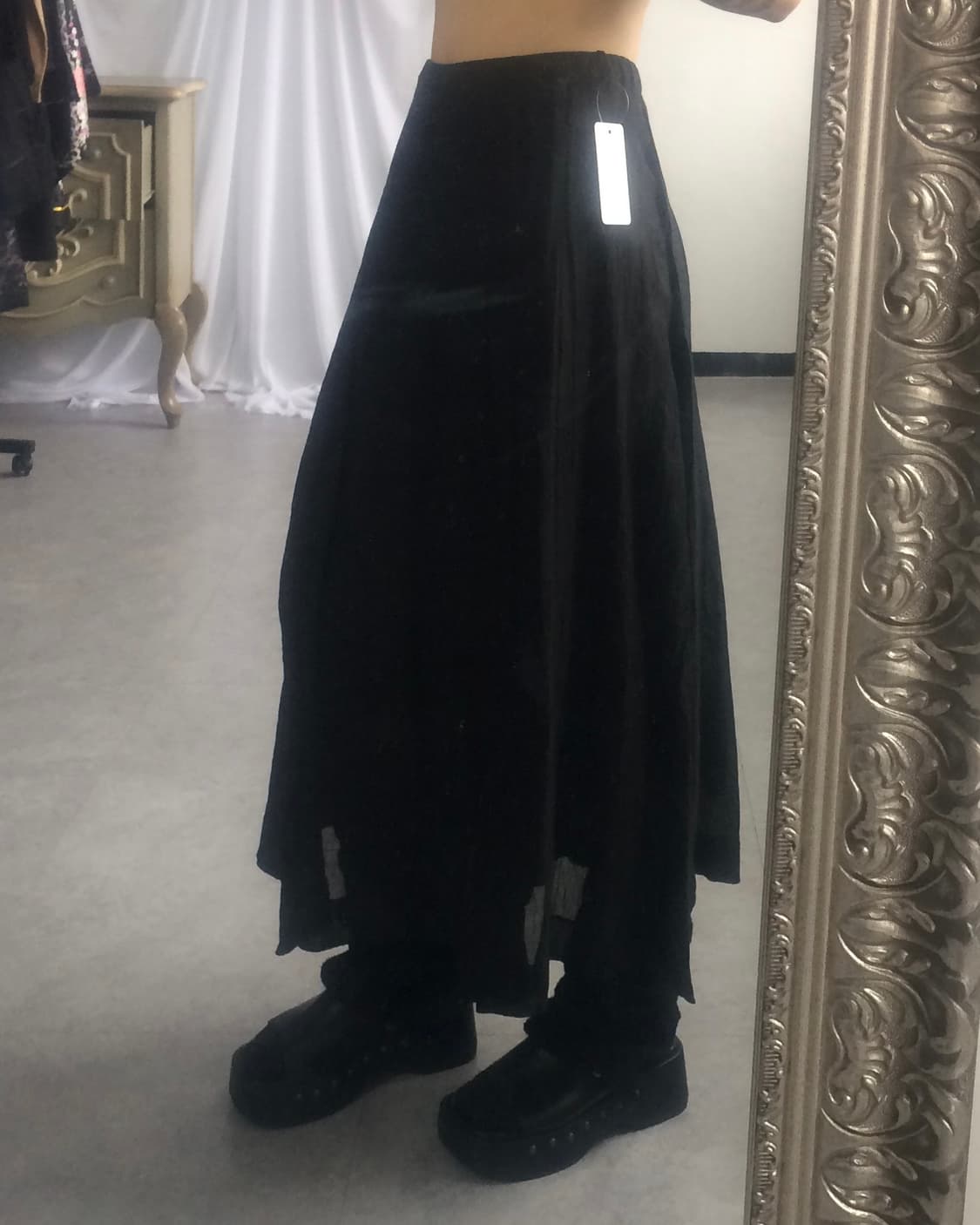 Black long skirt 상품이미지8