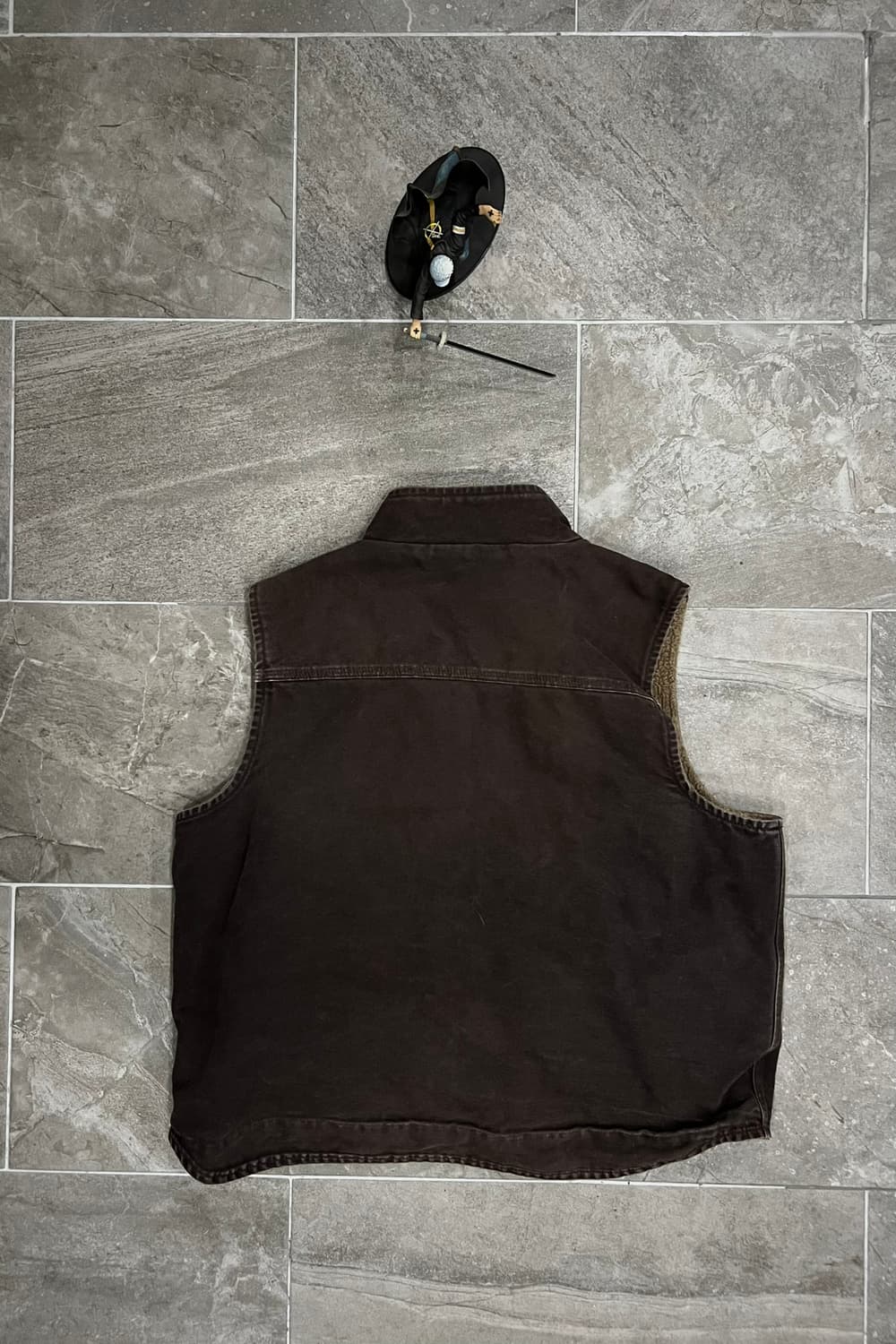 (XL)칼하트 셰르파 넥 조끼베스트 V33 DKB 다크브라운 상품이미지2