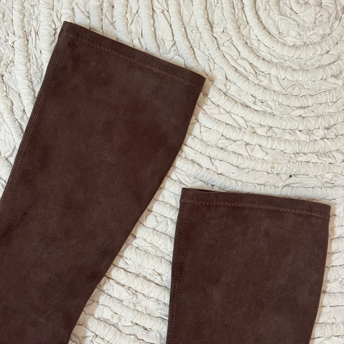 스웨이드 통굽 롱부츠 230 상품이미지3