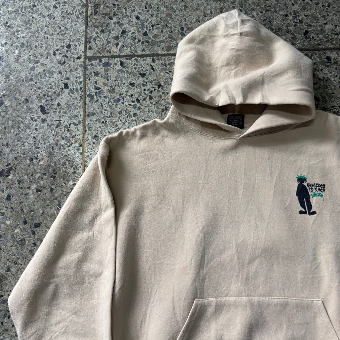 [L] 90s Stussy Knowledge Is King 후드티 상품이미지3