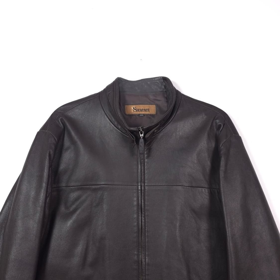 빈티지 삼미 리얼 양가죽 블루종 자켓 XL 상품이미지3