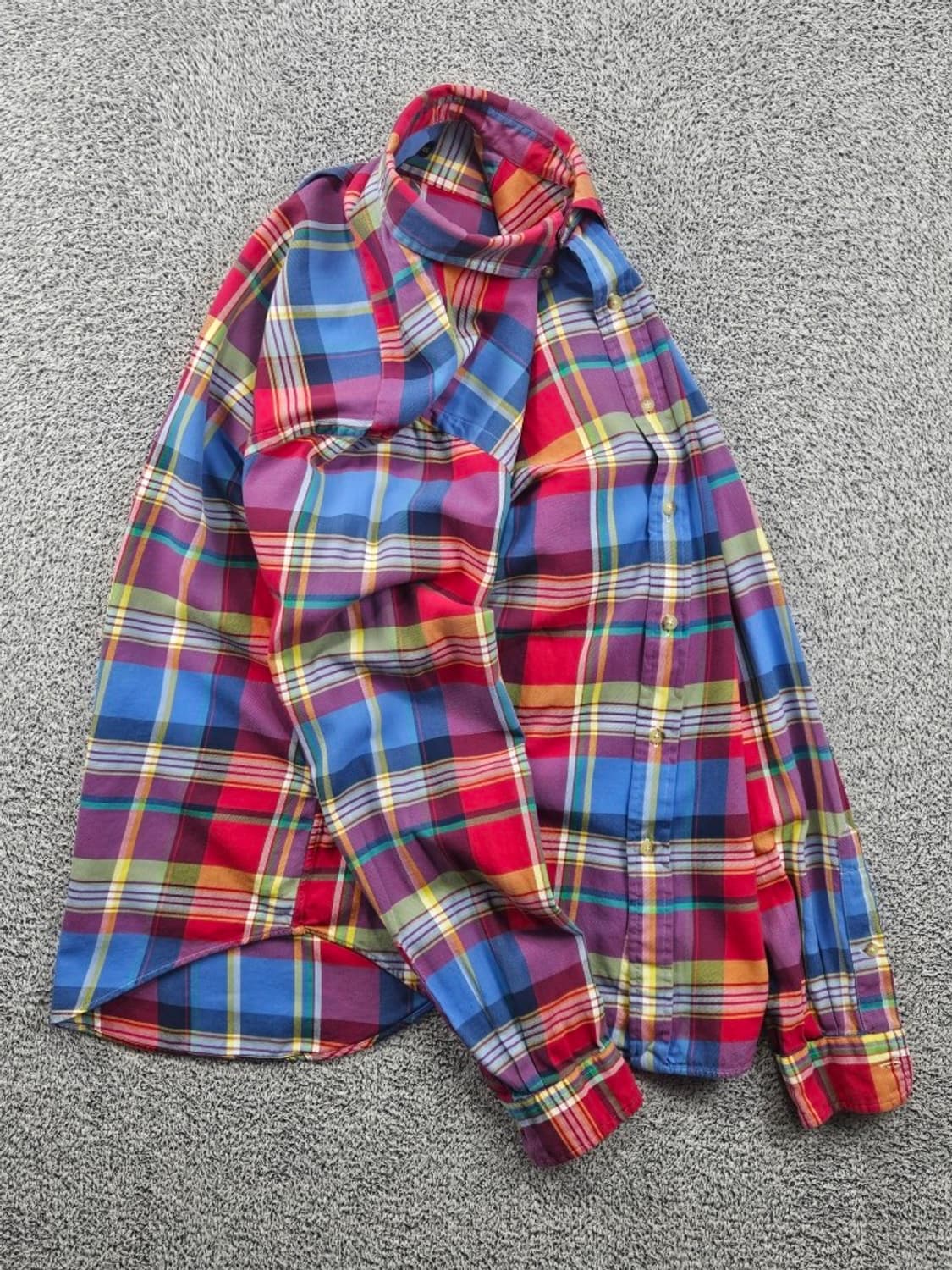 폴로랄프로렌 슬림핏 마드라스 체크 셔츠 ( L ) / 11609 상품이미지4