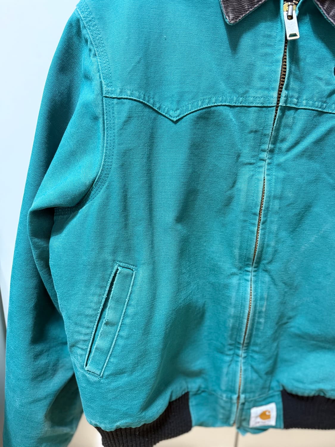 칼하트 자동차 자수 그린색 데님 자켓 상품이미지5