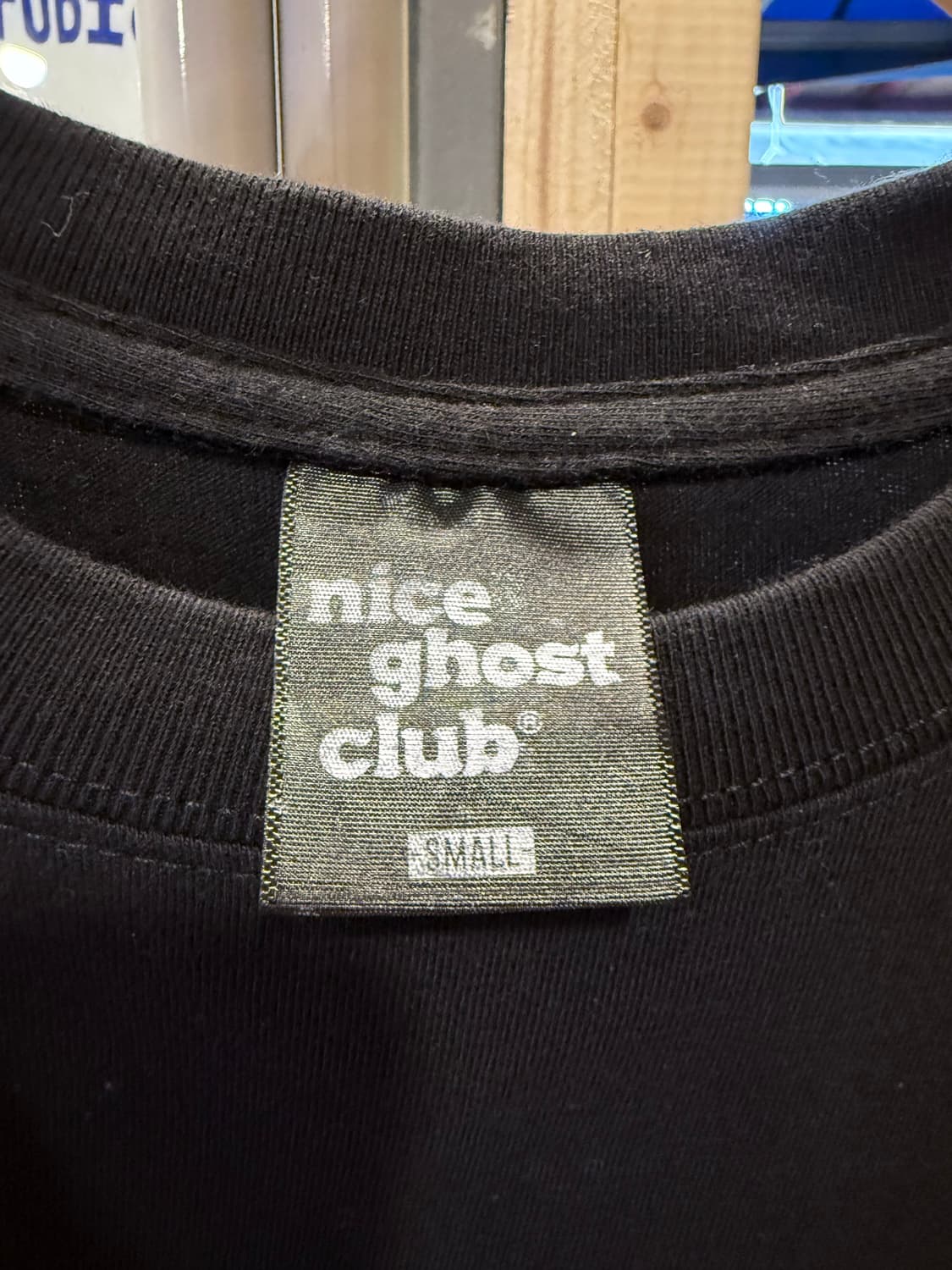 나이스고스트클럽 스크림 로고 블랙 티셔츠 상품이미지2