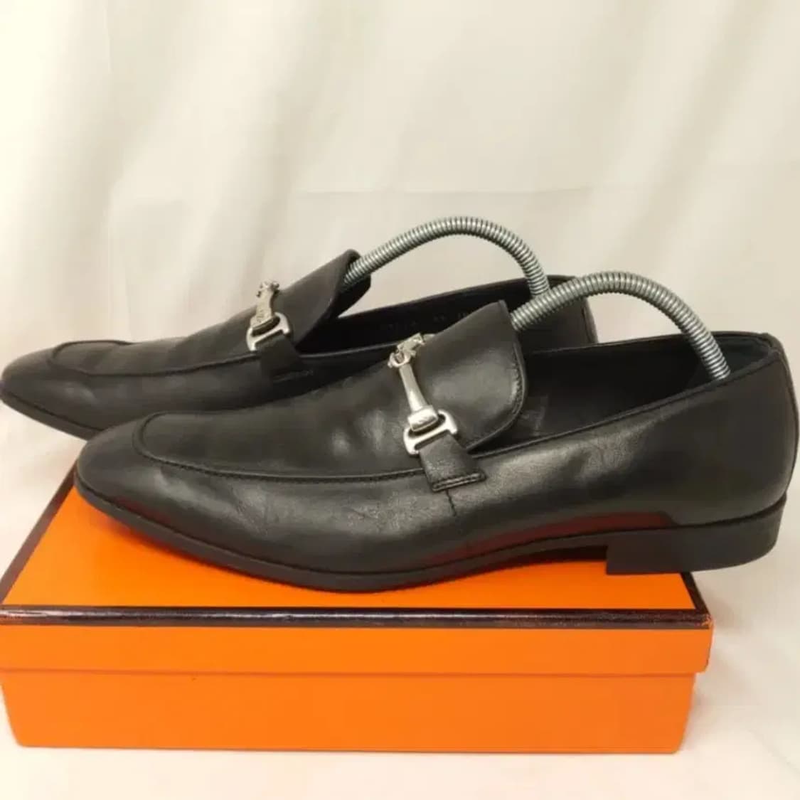 [정품] 에르메네질도 제냐 실버 비트 가죽 로퍼 (280/EEE) 상품이미지2