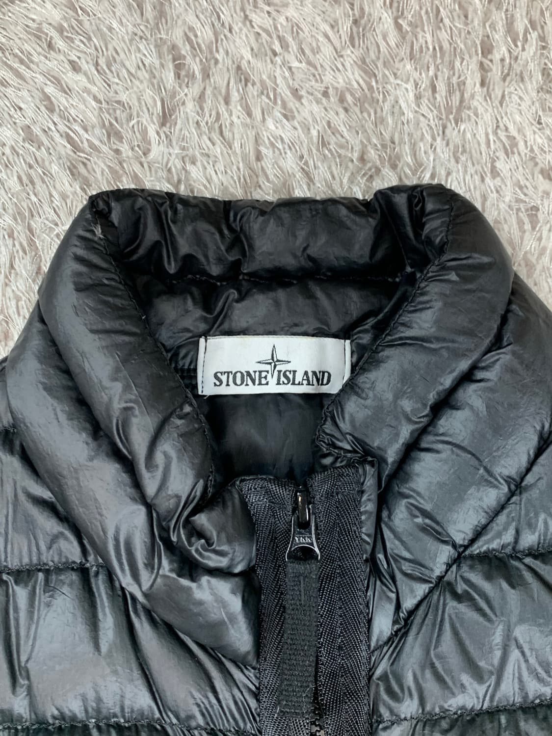 [XL] 정품 스톤아일랜드 가먼트 다이드 푸퍼 경량패딩 블랙 상품이미지4