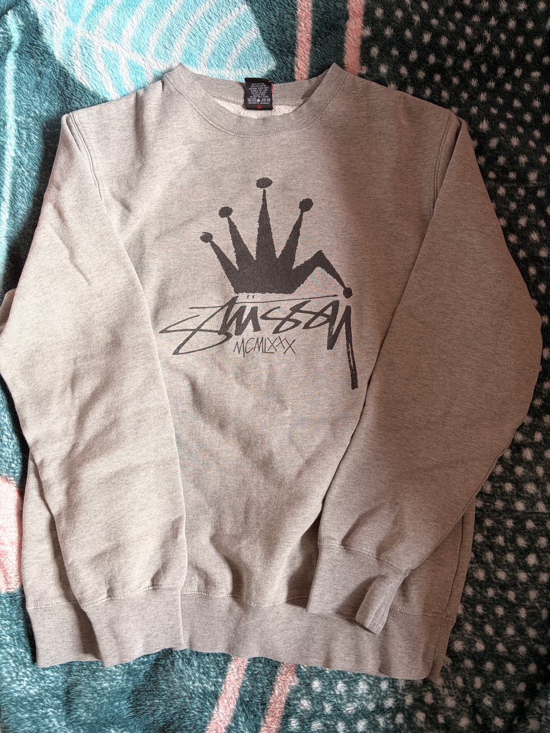 90s 올드 스투시 크라운 맨투맨 상품이미지1