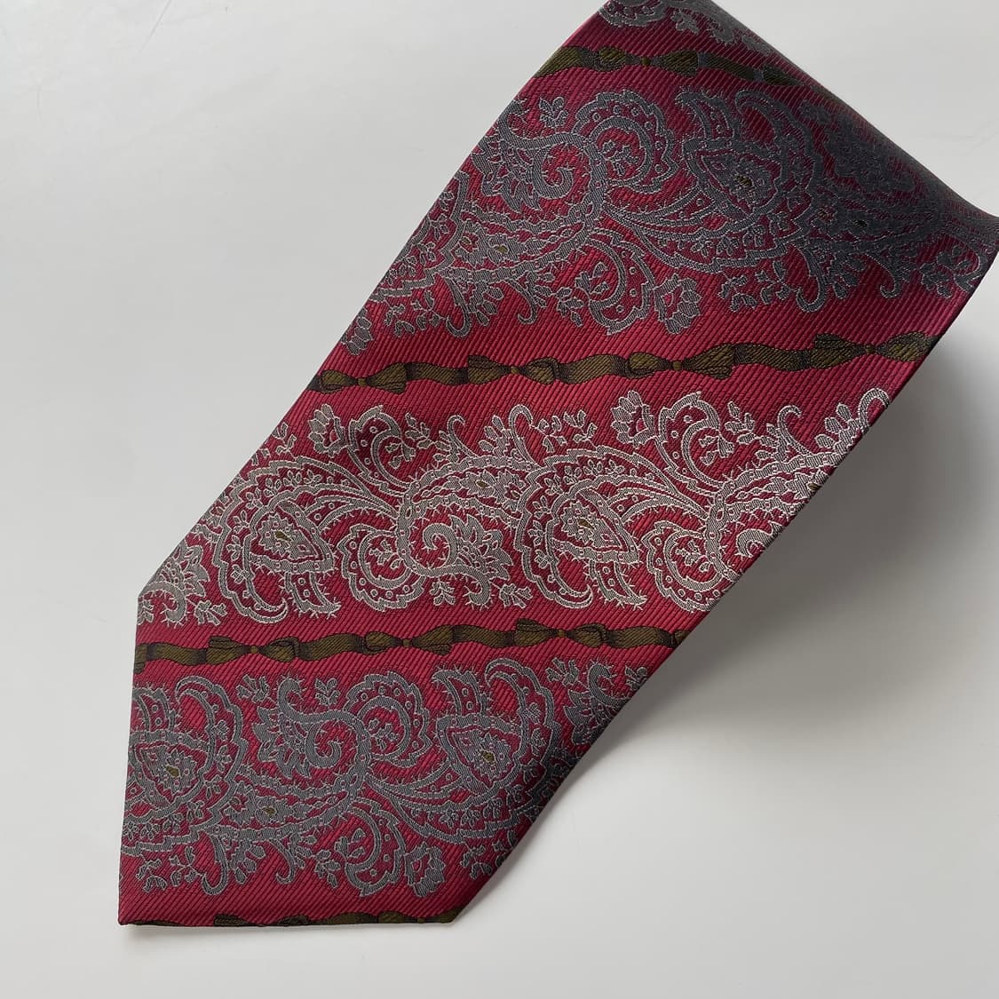 BALENCIAGA 발렌시아가 페이즐리 정품 명품 넥타이 상품이미지7