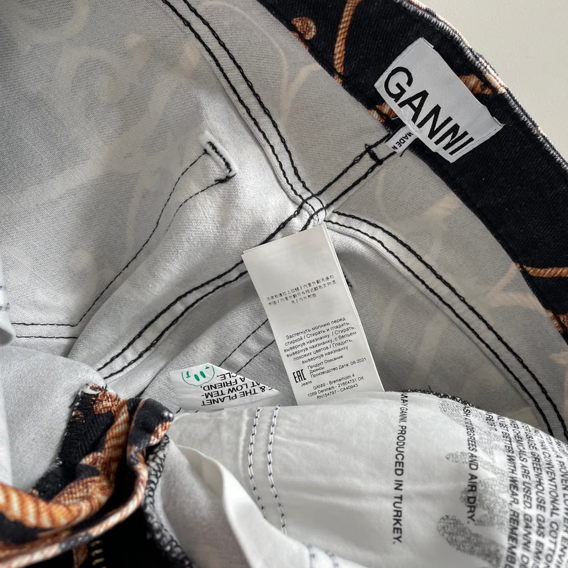 가니 바로크 프린트 데님 팬츠 바지 상품이미지9