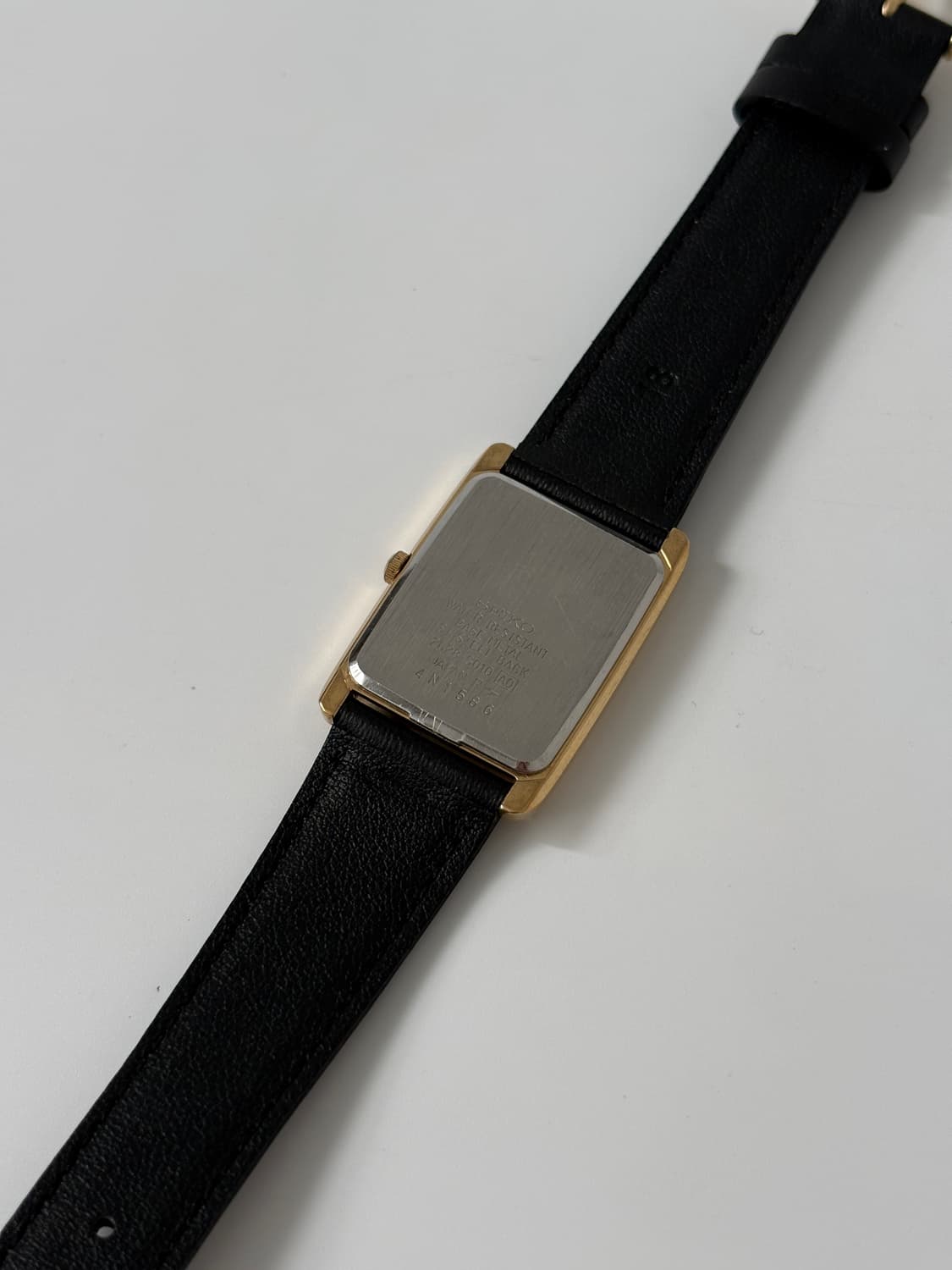 1980s Small Seconds Gold Tank Quartz 상품이미지8