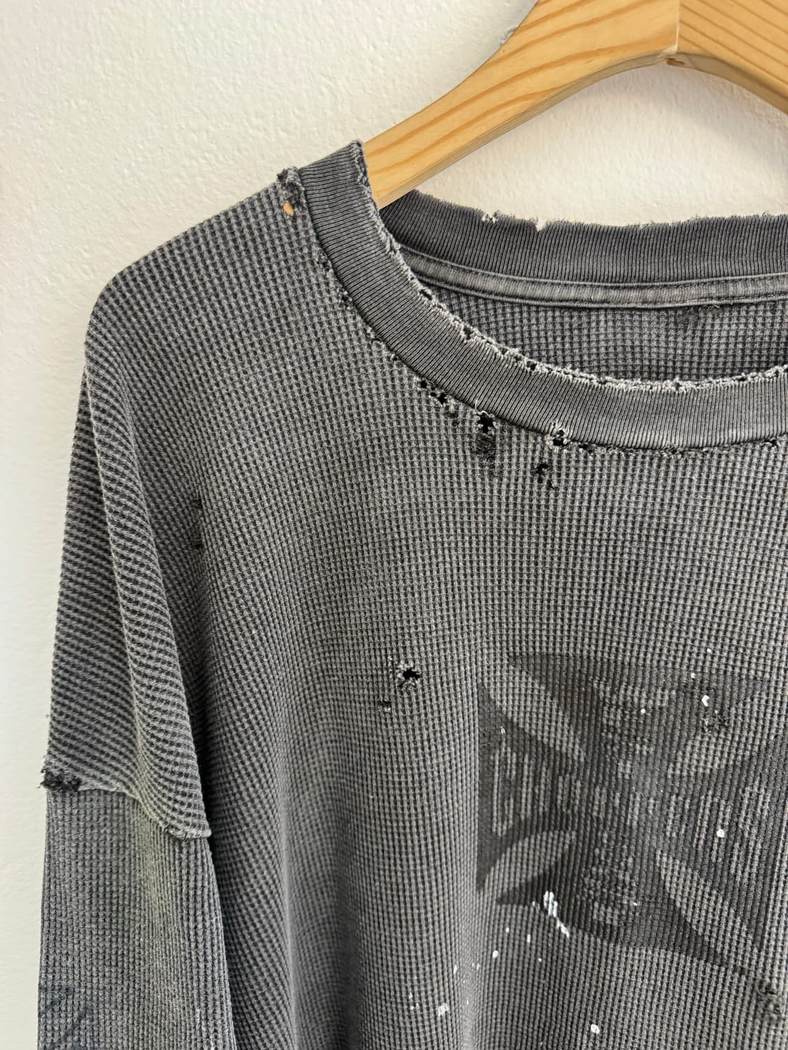 빈티지 커스텀 웨스트 와플긴팔 상품이미지2