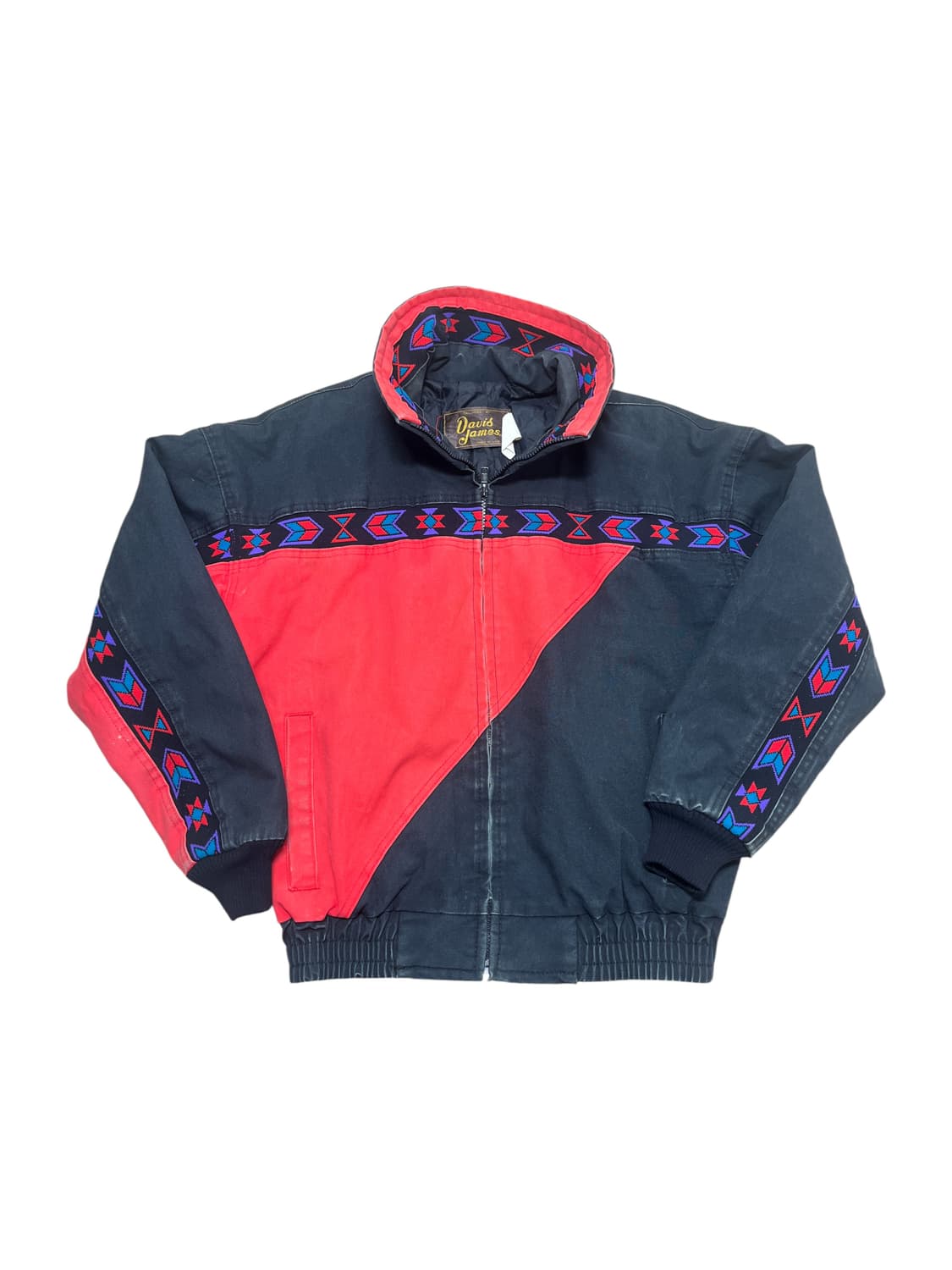 90s David James 아즈텍 웨스턴 봄버 자켓 상품이미지1