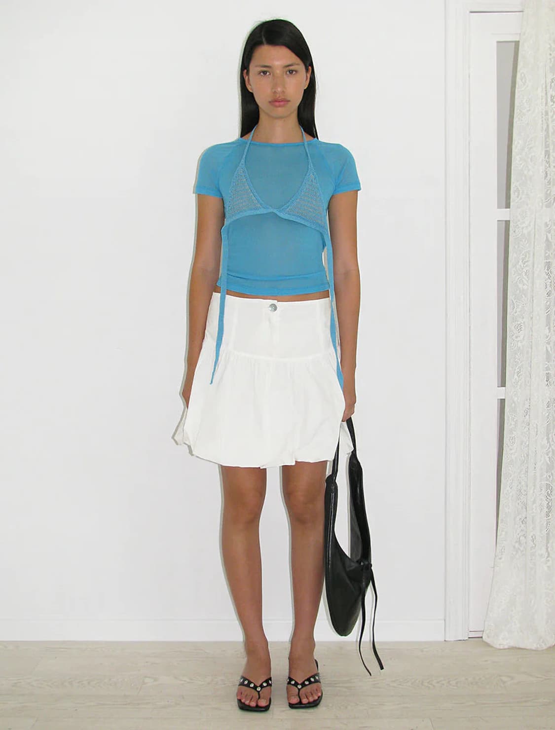 [S,M]팔로마울 Omu 오무 티셔츠/블루 상품이미지7