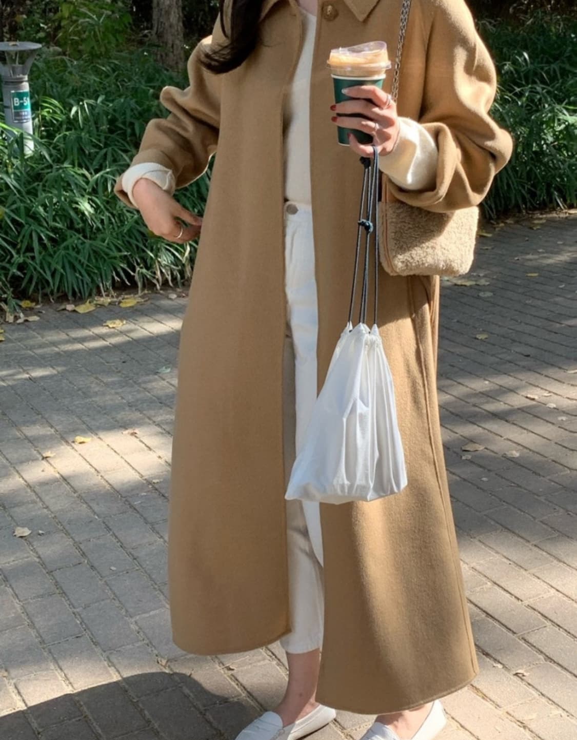 온드민 카멜 코트 상품이미지3