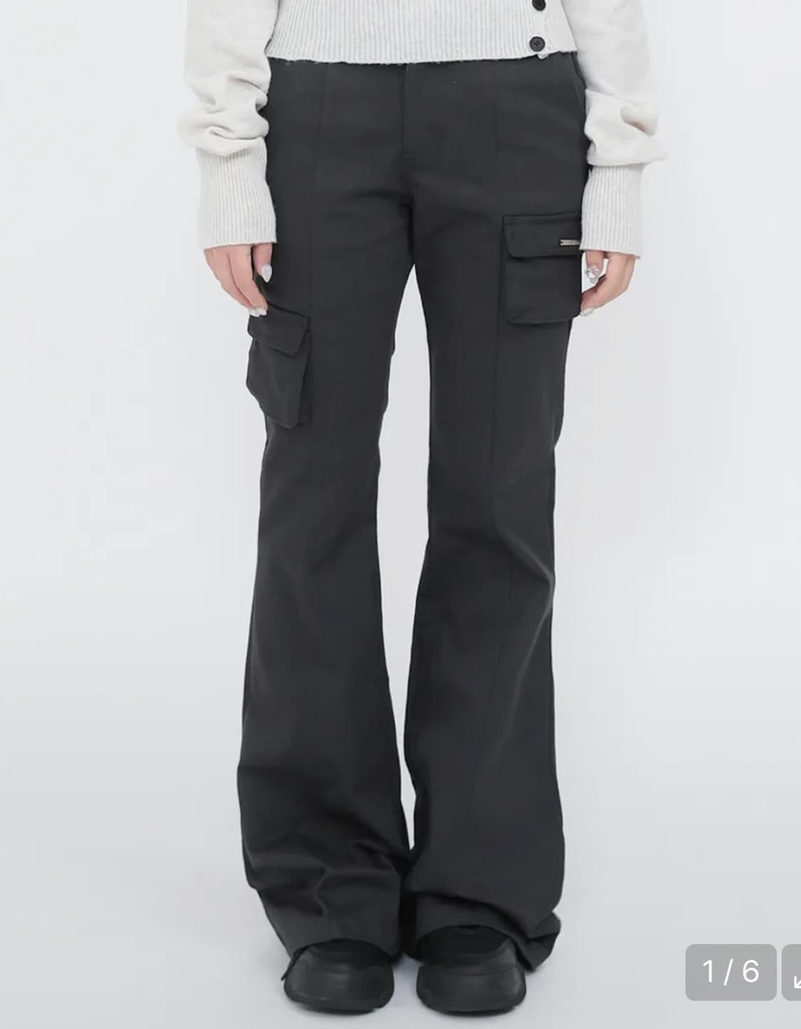 Line pocket cargo pants CHARCOAL 상품이미지1