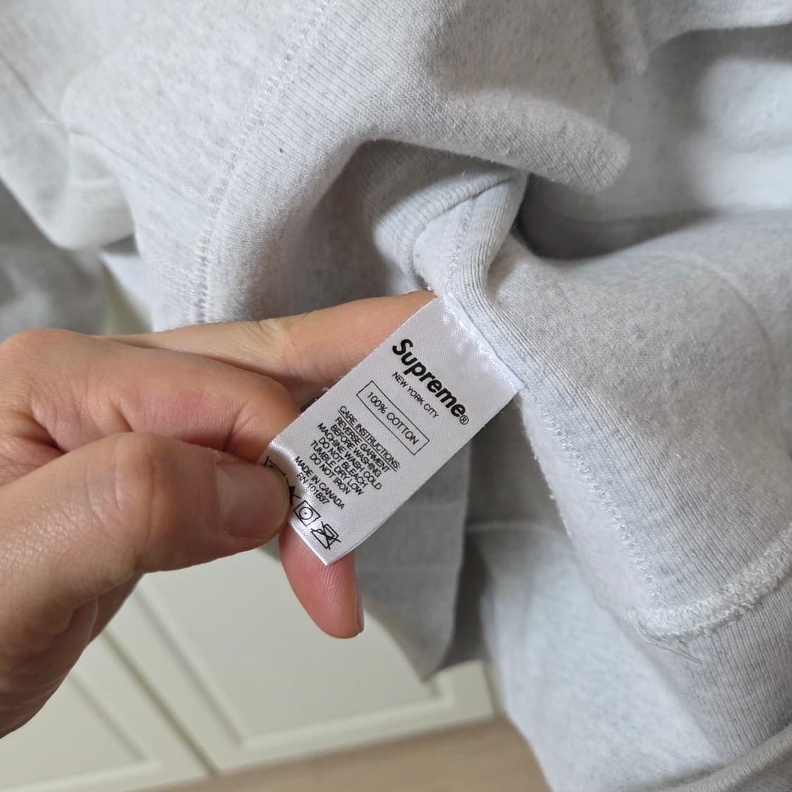 [m] 슈프림 S 로고 후드 그레이 supreme s logo 상품이미지5