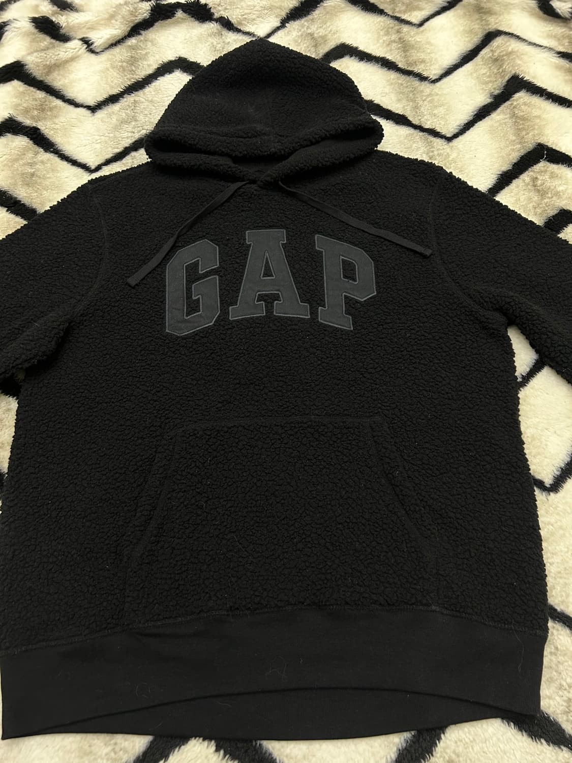 [실측XL]GAP 쉐르파 플리스 후드/블랙 상품이미지3