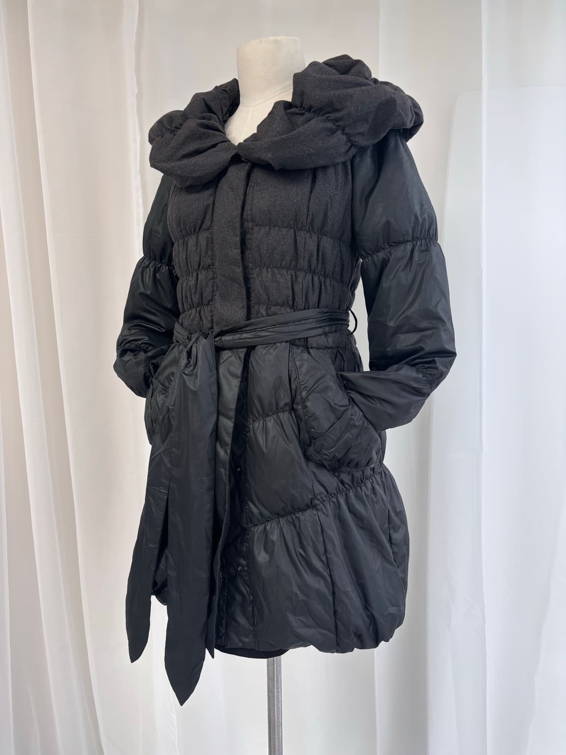 NATURAL FIT 셔링 슬림 페미닌 패딩 상품이미지9