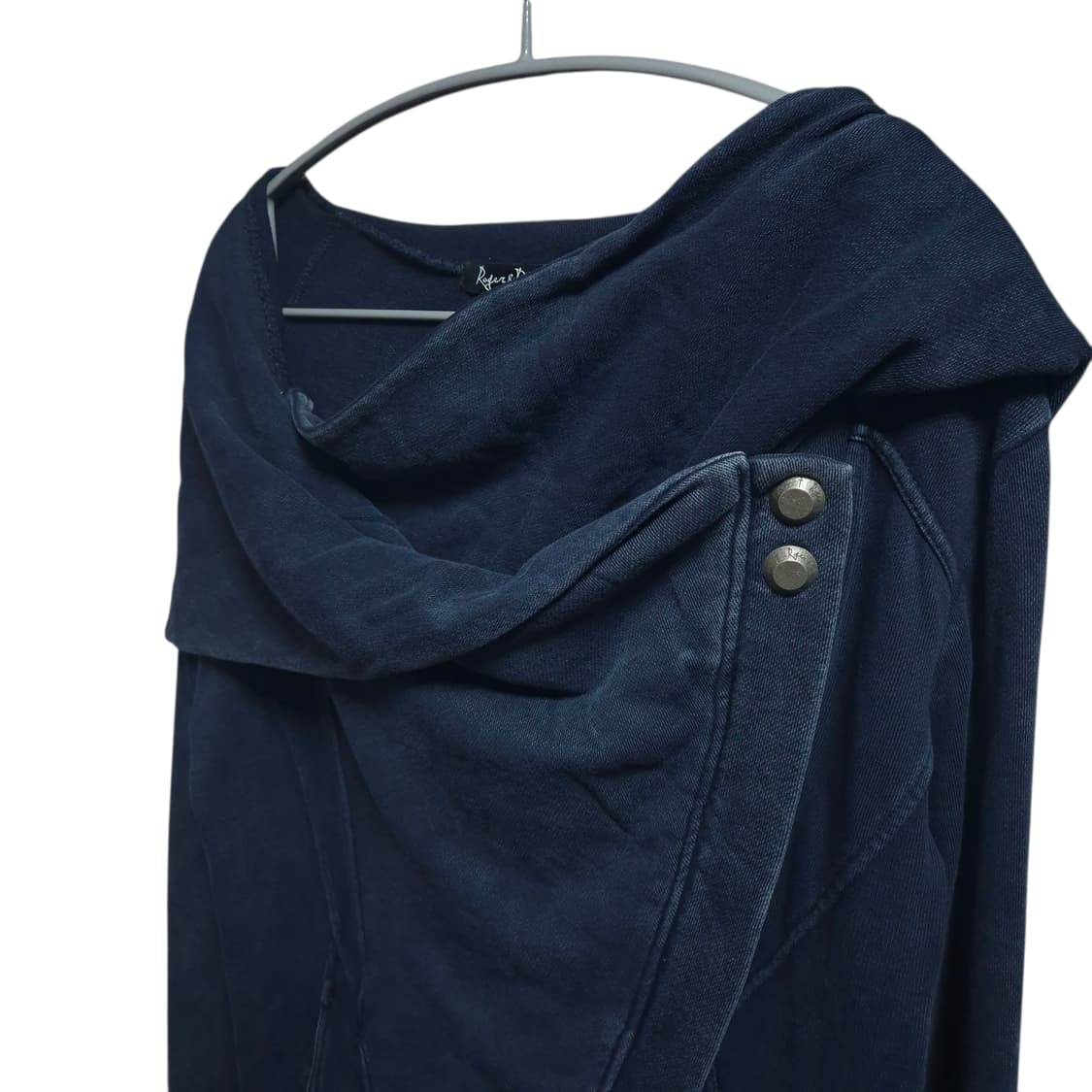 네이비 변형 후드 자켓 상품이미지3