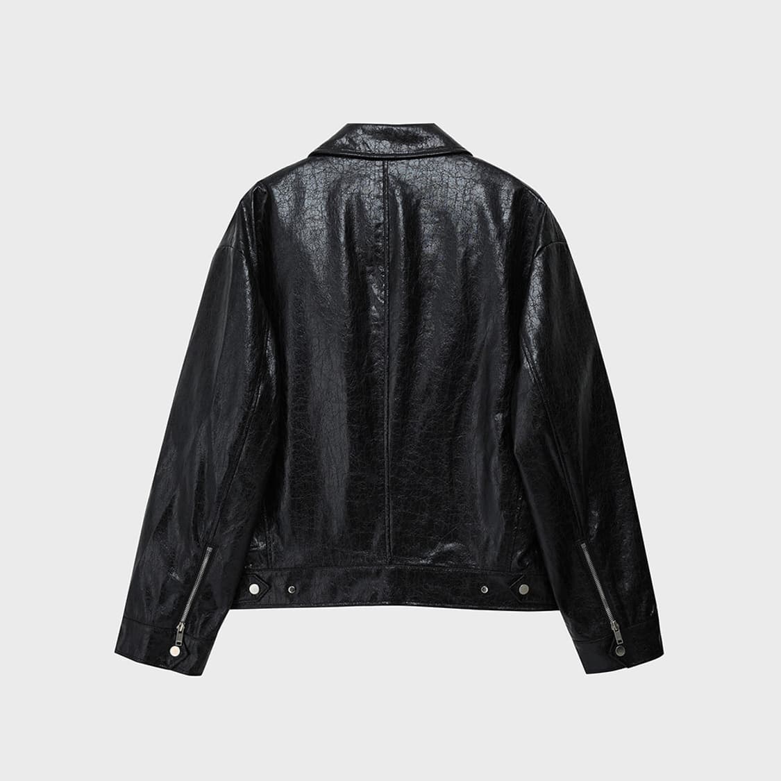 Noier 크랙 레더 자켓 상품이미지3