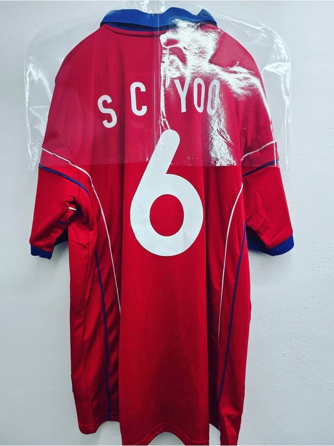 98프랑스월드컵 축구 복원유니폼 (유상철 마킹)  상품이미지2