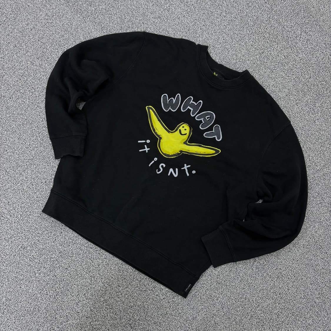 M 와릿이즌 남성 기모 엔젤 로고 맨투맨 0324J 상품이미지1