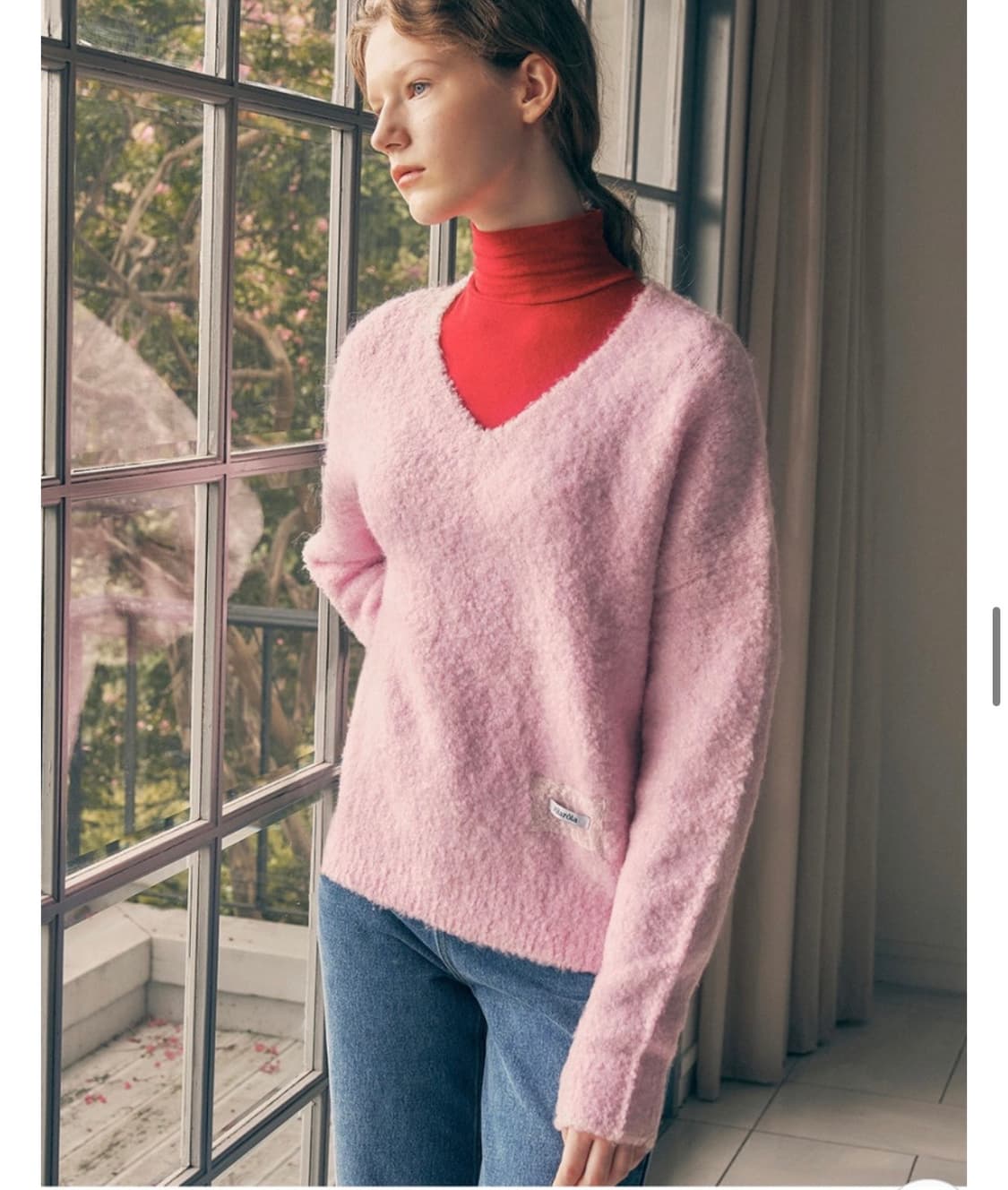 rolarola 로라로라 핑크 니트 상품이미지1