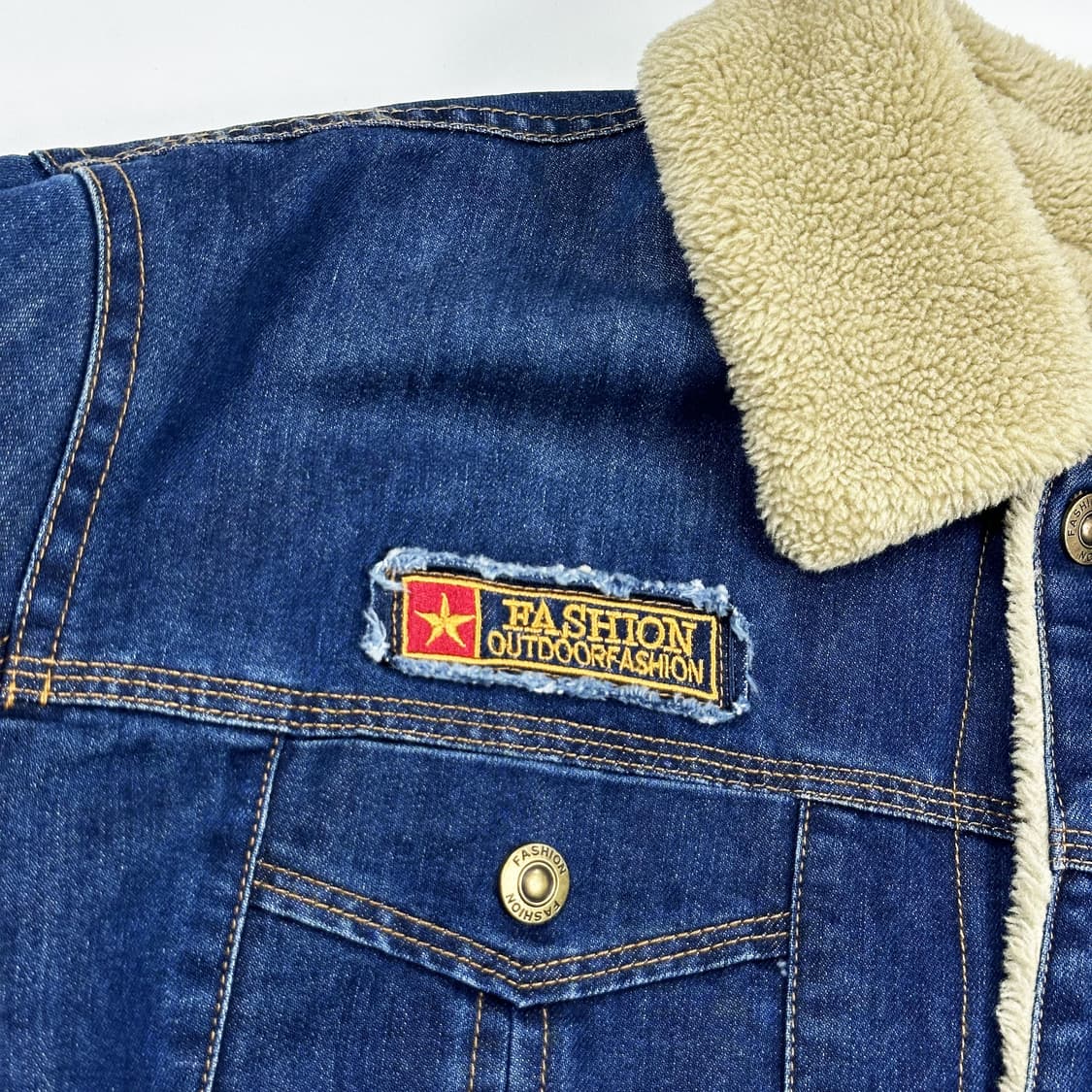 VTG 빈티지 양털 트러커 데님자켓 (XXL) 상품이미지4