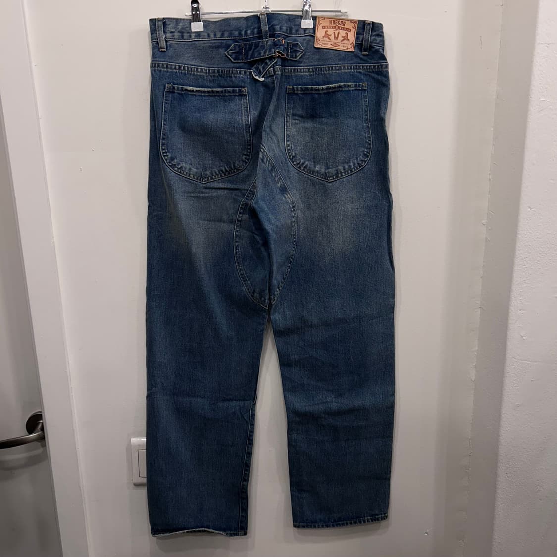 엠비비카 레더와펜 데님 더블니 워크팬츠 상품이미지5