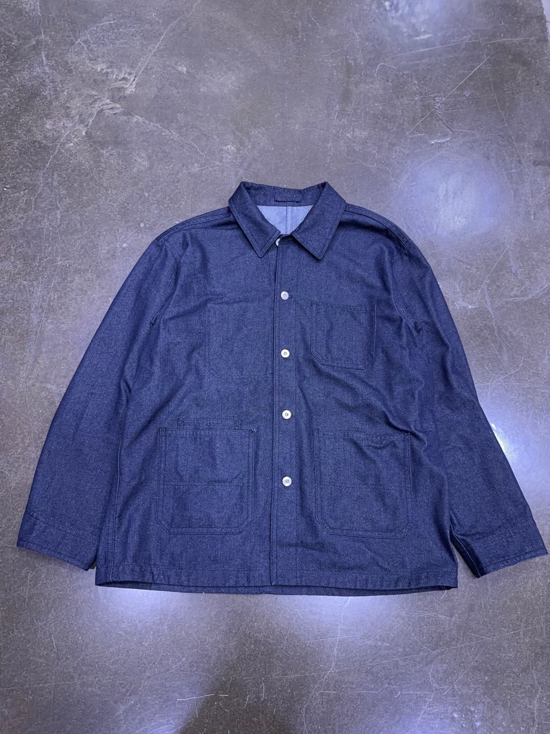 무신사스탠다드 데님 라이크 초어 자켓 딥인디고 2XL 상품이미지5