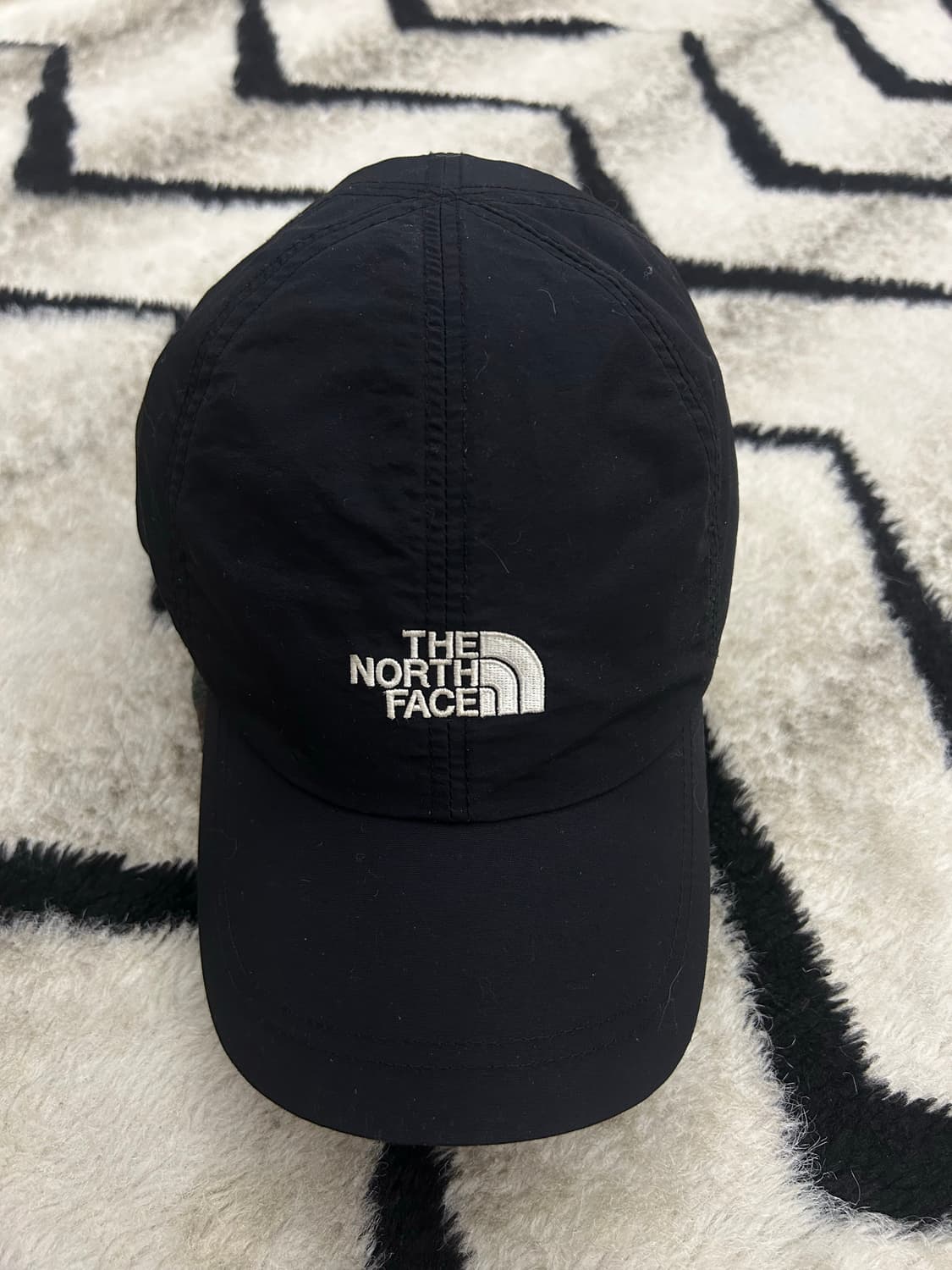 [L]노스페이스 나일론 로고 캡/블랙 상품이미지2