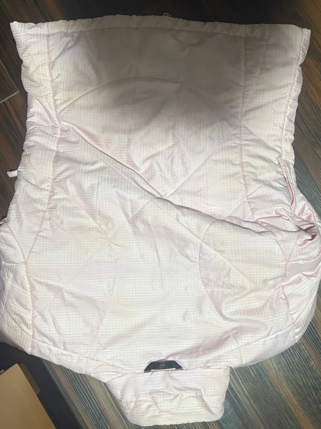 콜롬비아 핑크 패딩 슬림핏 상품이미지3