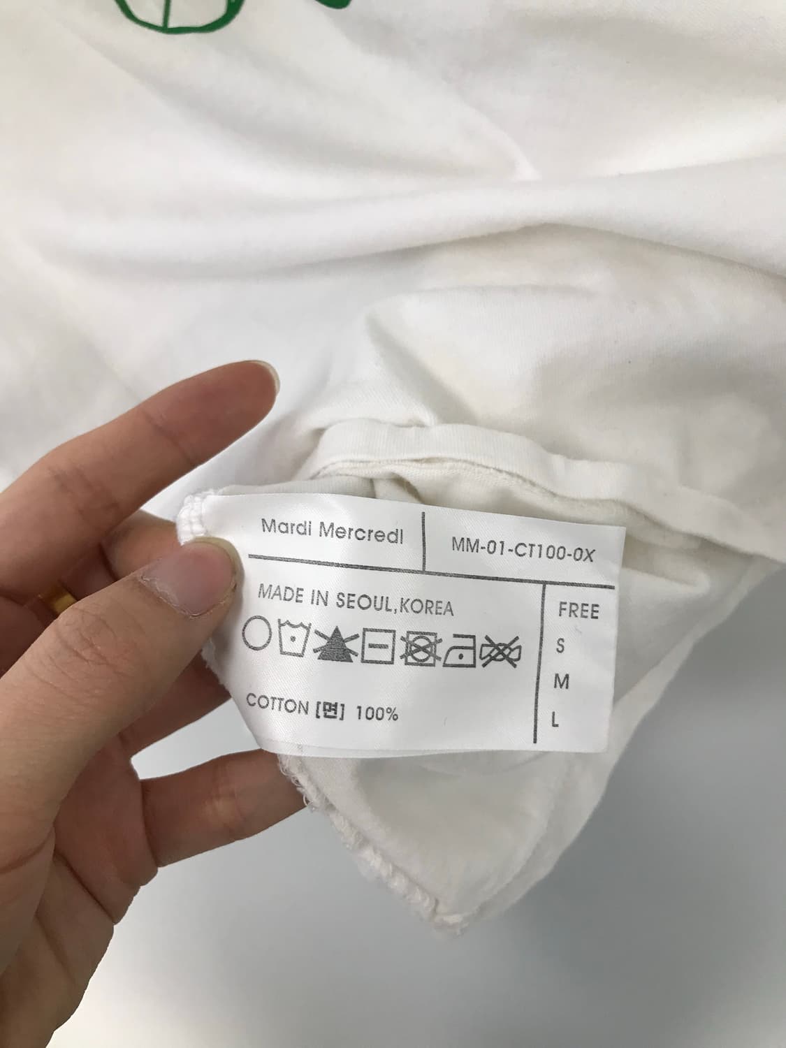 마르디 메크르디 화이트 반팔 티셔츠 상품이미지4