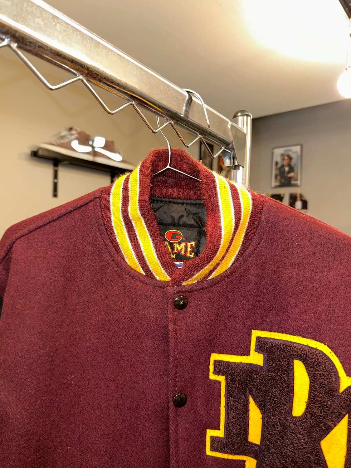 90’s Game American real leather varsity 상품이미지4