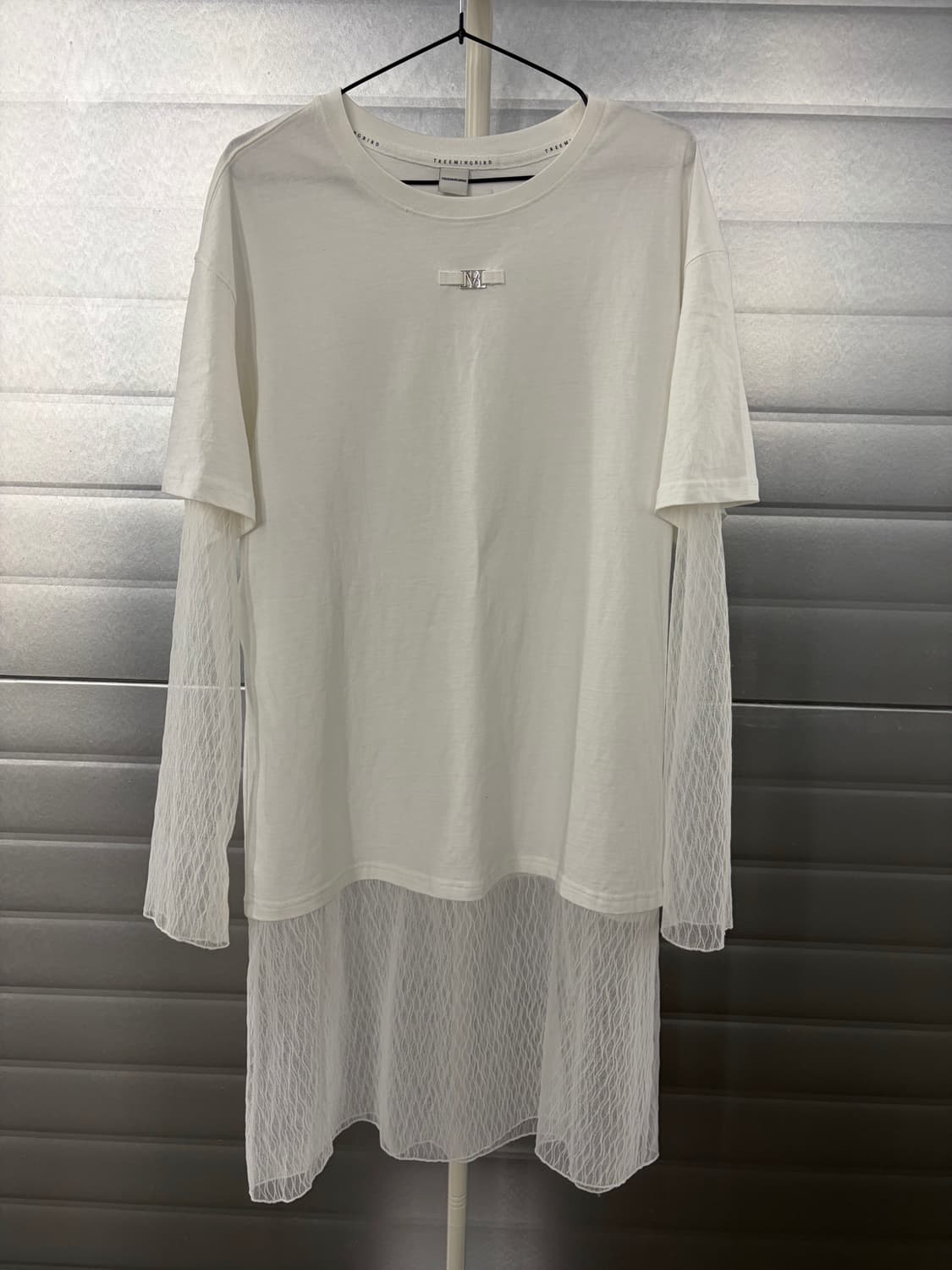 TREEMINGBIRD Layered Lace Long Sleeves 상품이미지3