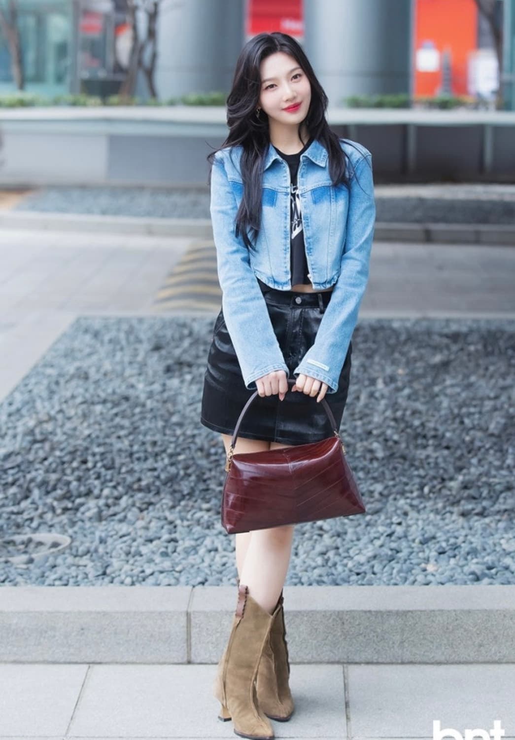 새상품/구할수없는/약20%저렴)인스턴트펑크 데님라운드크롭자켓-블루FREE 상품이미지2