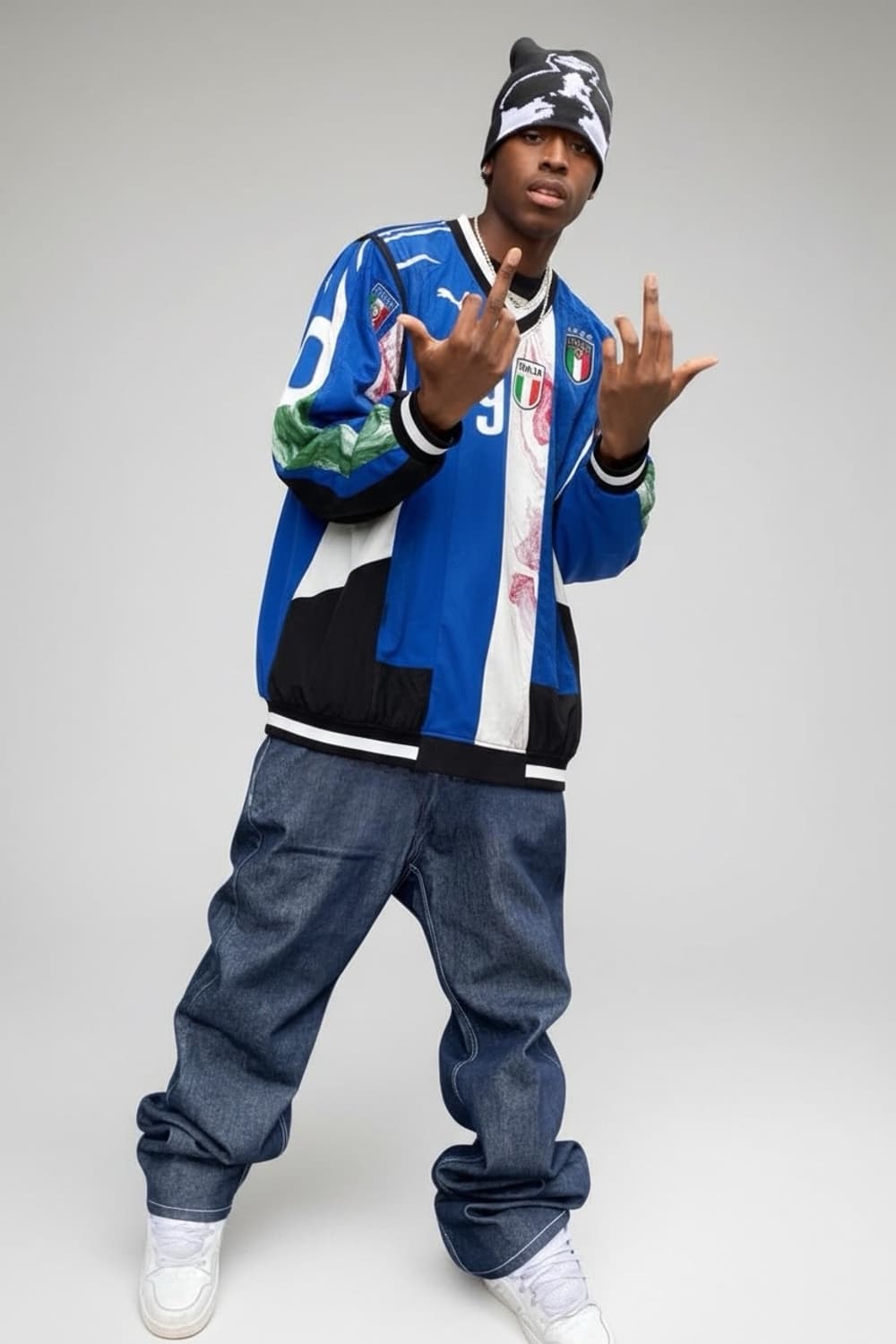 [ 레어] selffab 푸마 해체주의 오버핏 풀오버 바람막이져지 자켓 상품이미지1